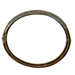 14K Yellow Gold Diamond Bangal Bracelet 