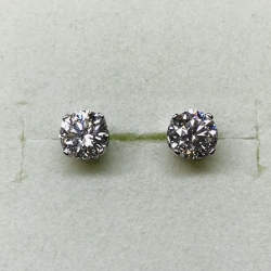 2ct Lab-Diamond Stud Earrings 