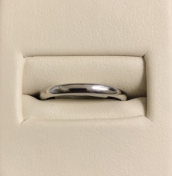2mm 14k White Gold Band 