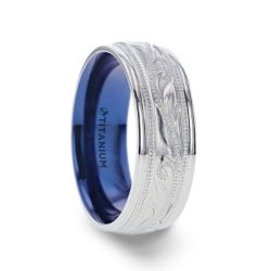 MARINER - Engraved Titanium & Milgrain Band 