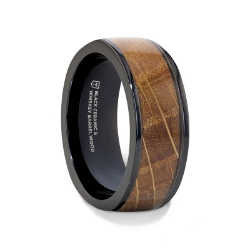 SCOTCH - Black Ceramic & Whiskey Barrel Band 