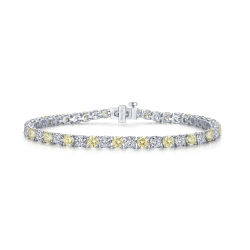 Lafonn 11ctw Alternating Canary Tennis Bracelet 