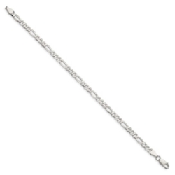 Sterling Lightweight Figaro Bracelet 