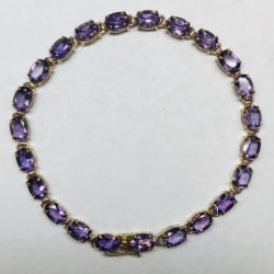 16ctw Amethyst Bracelet 