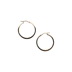 14k Yellow Gold Hoops 