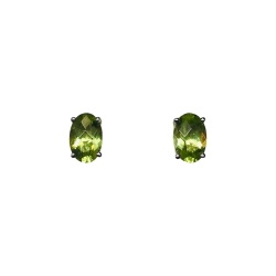 Peridot Stud Earrings 
