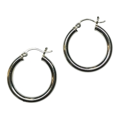 Sterling Tube Earrings 