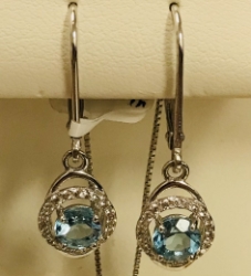 Sterling Birthstone Earrings 