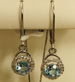 Sterling Birthstone Earrings 