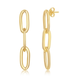 Sterling Paper Clip Earrings 