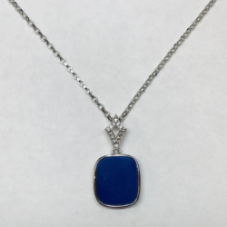 Sterling Lapis Pendant 