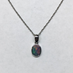 Opal Pendant & Earring Set 