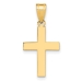 10k Polished Cross Charm - 27113334