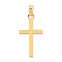 10K Polished Cross 