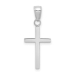 10k White Gold 3-D Cross Pendant - 27113338