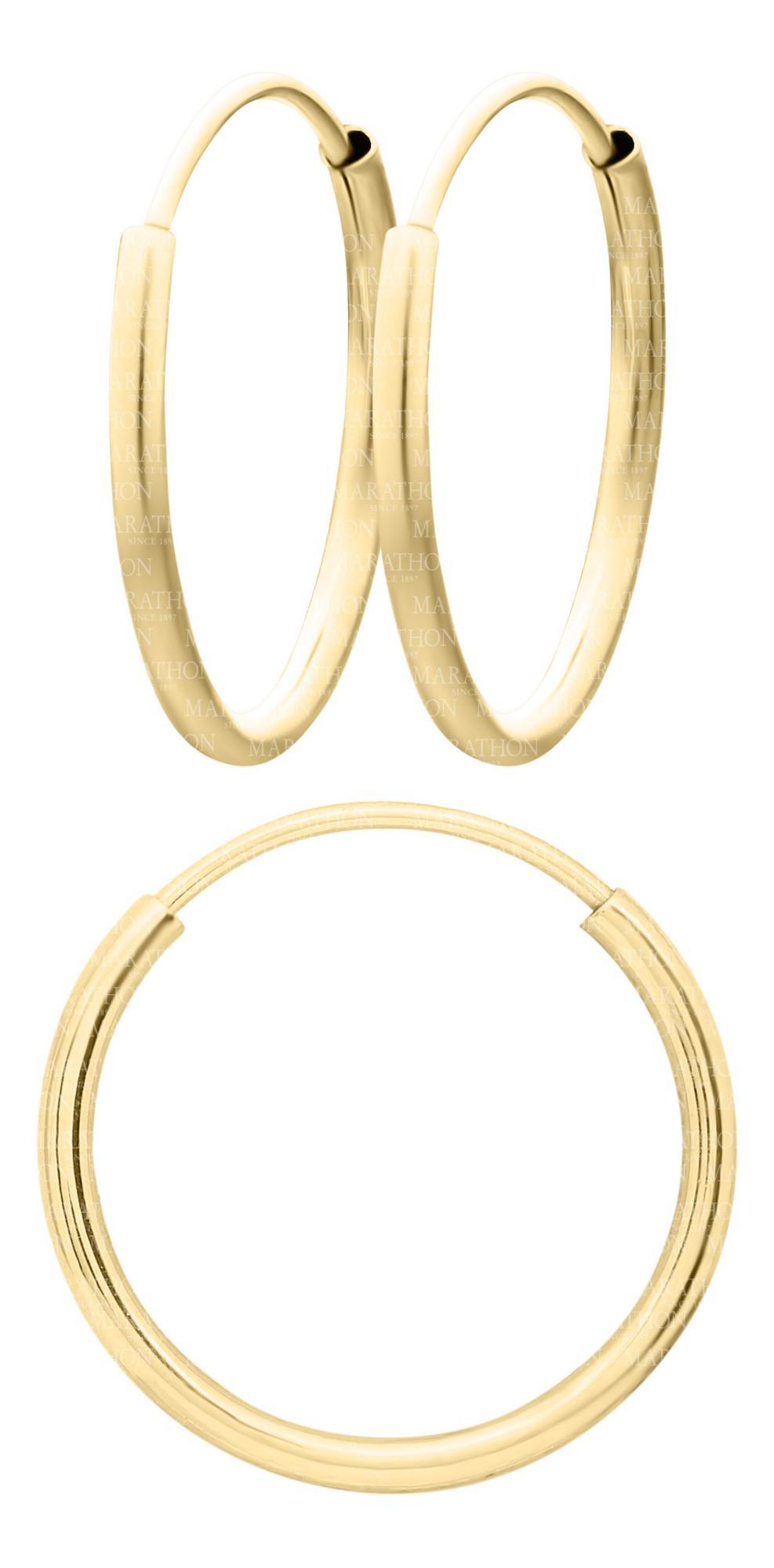 14K GOLD SAFETY EARRING 