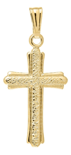 Baby 14k Textured Cross 