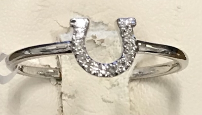 Ladies Horseshoe Diamond Ring 