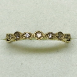 10K Yellow Gold Diamond Fashion Ring 