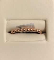 10k Rose Gold Beaded Band 
