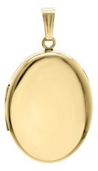 14k Yellow Gold Filled Oval Locket 