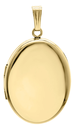 14k Yellow Gold Filled Oval Locket 