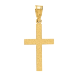 14k Yellow Gold Cross 