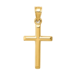 14k Yellow Gold Cross 