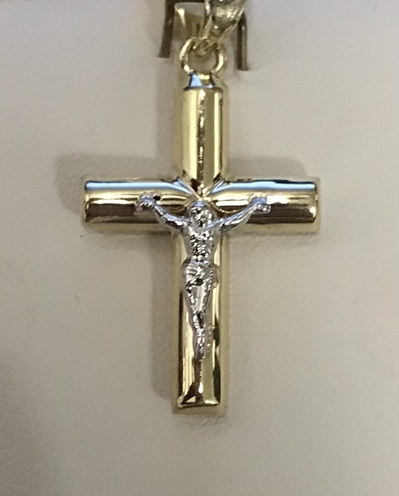 14k Crucifix Pendant 