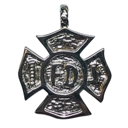 Sterling Firefighter Charm 