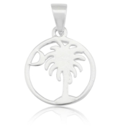 Southern Gates Palmetto Tree & Moon Pendant 