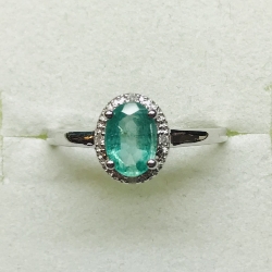 Emerald & Diamond Ring 
