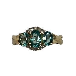 14k Yellow Gold Apatite Ring 