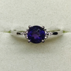 Amethyst & Diamond Ring 