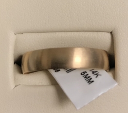 5mm 14KY Wedding Band 