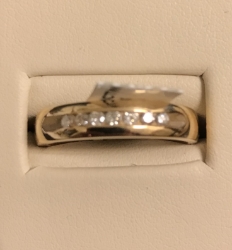 14KY 1/4CTW Diamond Wedding Band 
