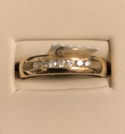 14KY 1/4CTW Diamond Wedding Band 