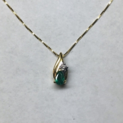 Emerald & Diamond Pendant 