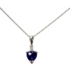Amethyst and Diamond Pendant 