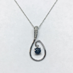 Sapphire & Diamond Pendant 