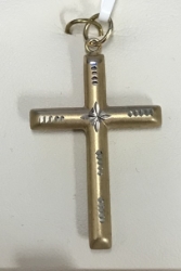 14k Cross Pendant 
