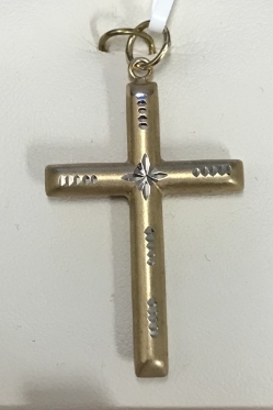 14k Cross Pendant 