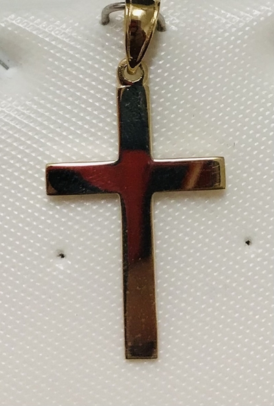 14k Gold Cross Pendant 