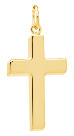 14K Gold Filled Cross Pendant with Chain 