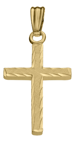14K Gold Filled Cross Pendant with Chain 