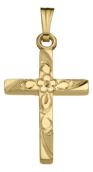 14K Gold Filled Cross Pendant with Chain 