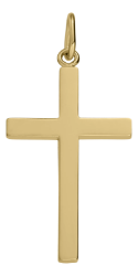 14K Gold Filled Cross Pendant with Chain 