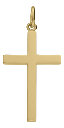 14K Gold Filled Cross Pendant with Chain 