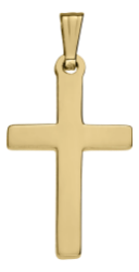 14K Gold Filled Cross Pendant with Chain 