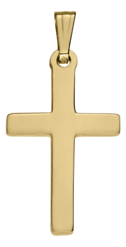14K Gold Filled Cross Pendant with Chain 